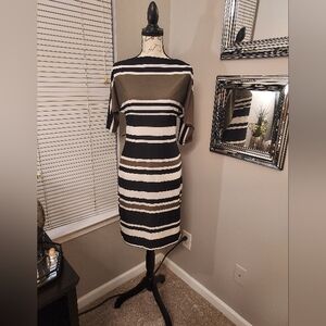 Horizontal stripes dress size M